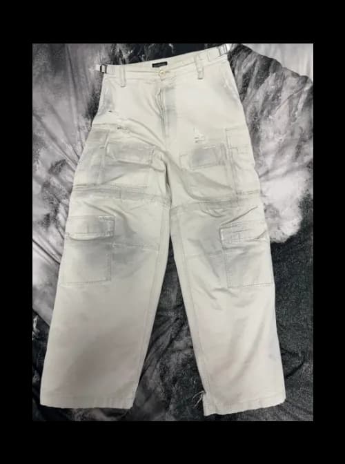 발렌시아가 디스트로이드 립스탑 카고팬츠 (46 size)
